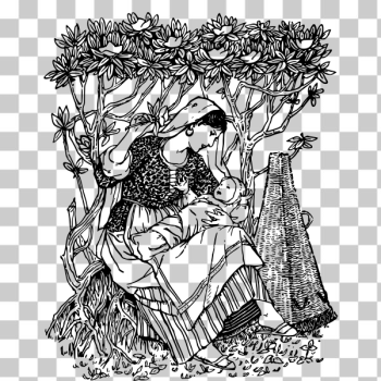 SVG Gypsy mum and her baby SVG Gypsy mum and her baby