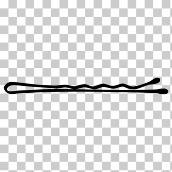 SVG Hair pin vector drawing