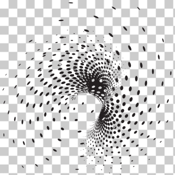 SVG Halftone dots swirl effect