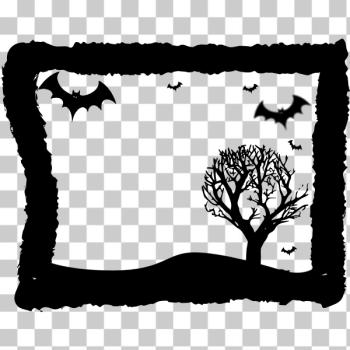 SVG Halloween frame vector clip art SVG Halloween frame vector clip art