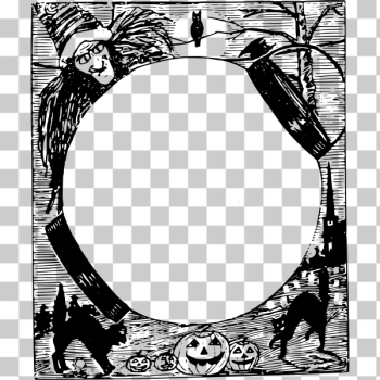 SVG Halloween frame vector image SVG Halloween frame vector image