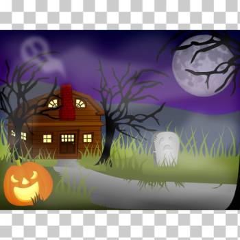 SVG Halloween haunted house vector drawing SVG Halloween haunted house vector drawing