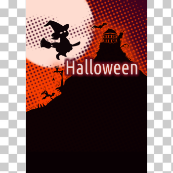 SVG Halloween poster with background SVG Halloween poster with background