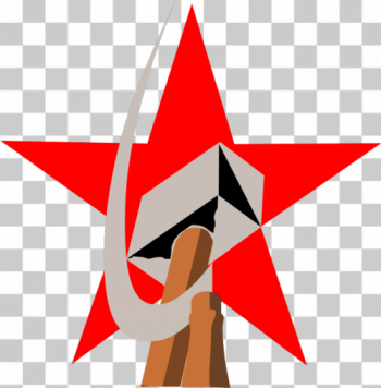 SVG Hammer and sickle in star SVG Hammer and sickle in star