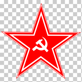 SVG Hammer and sickle in star vector drawing SVG Hammer and sickle in star vector drawing