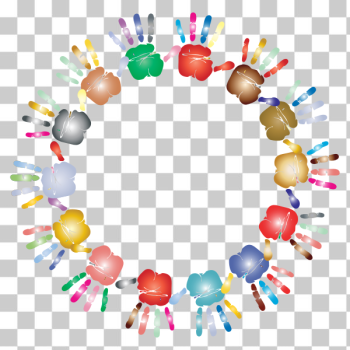 SVG Hand print circle SVG Hand print circle