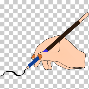 SVG Hand writing vector illustration