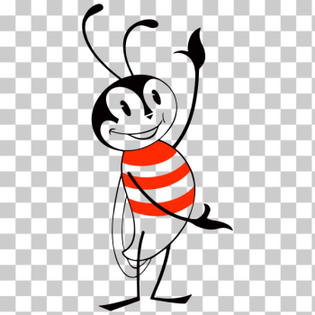 SVG Happy animated bee SVG Happy animated bee