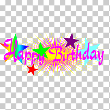 SVG Happy birthday vector illustration