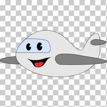 SVG Happy cartoon airplane SVG Happy cartoon airplane