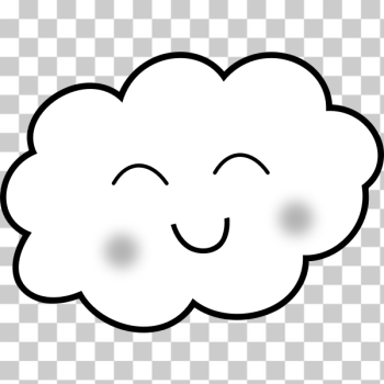 SVG Happy Cloud - Coloring Book SVG Happy Cloud - Coloring Book