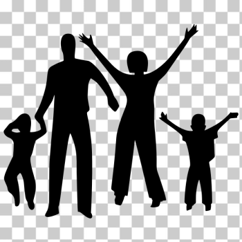 SVG Happy family vector silhouette SVG Happy family vector silhouette