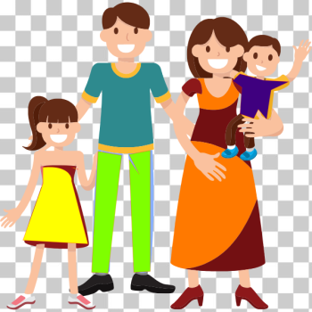 SVG Happy family with kids SVG Happy family with kids