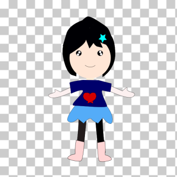 SVG Happy girl illustration SVG Happy girl illustration