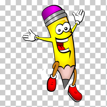 SVG Happy pencil vector image SVG Happy pencil vector image