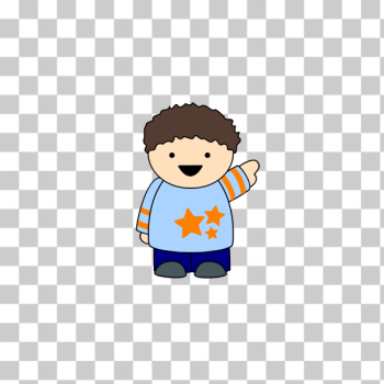 SVG Happy pointing boy SVG Happy pointing boy