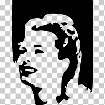 SVG Happy retro woman SVG Happy retro woman