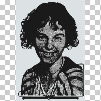 SVG Happy woman portrait vector image SVG Happy woman portrait vector image