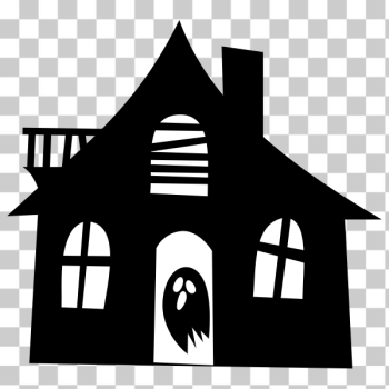 SVG Haunted house silhouette image SVG Haunted house silhouette image