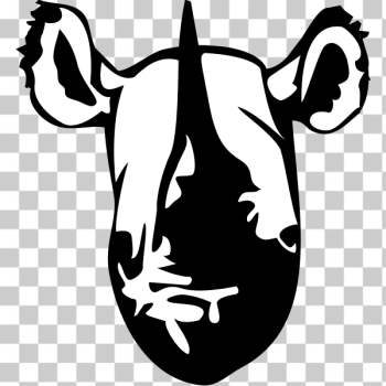 SVG Head of a rhino SVG Head of a rhino