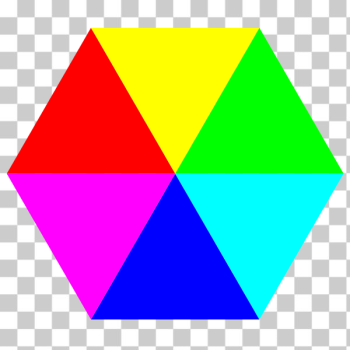 SVG hexagon 6 color SVG hexagon 6 color