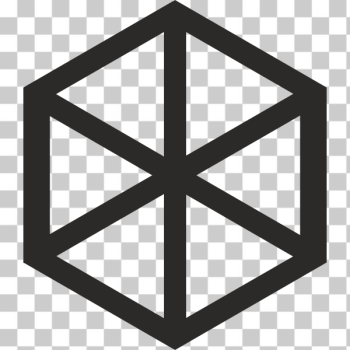 SVG Hexahedron symbol vector image SVG Hexahedron symbol vector image