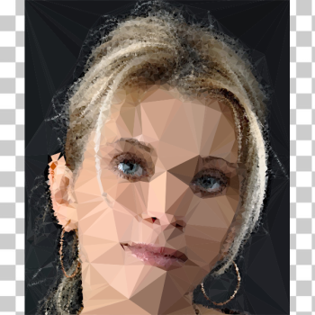 SVG High poly blonde woman SVG High poly blonde woman