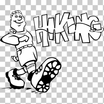 SVG Hiking guy vector drawing SVG Hiking guy vector drawing
