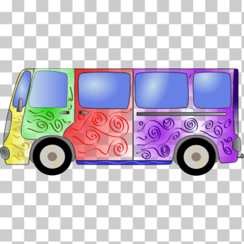 SVG Hippie Van Vector Clip Art SVG Hippie Van Vector Clip Art