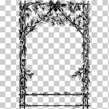 SVG Holly frame