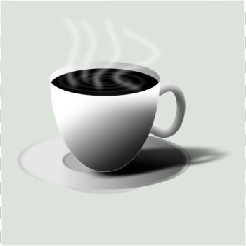 SVG Hot black coffee