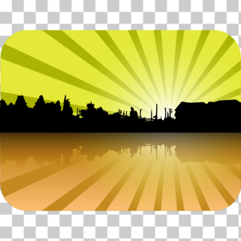 SVG Houses on the horizon vector SVG Houses on the horizon vector