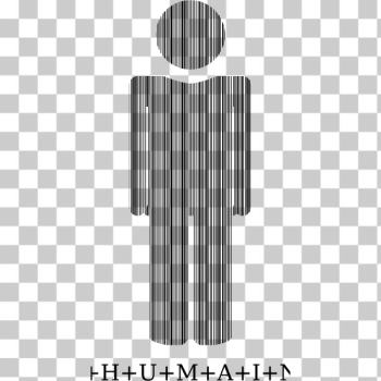 SVG humain code barre SVG humain code barre