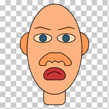 SVG Human head vector image SVG Human head vector image