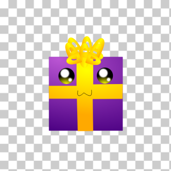 SVG Humanoid purple gift box vector clip art SVG Humanoid purple gift box vector clip art