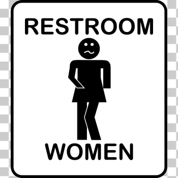 SVG Humorous ladies bathroom sign vector drawing SVG Humorous ladies bathroom sign vector drawing