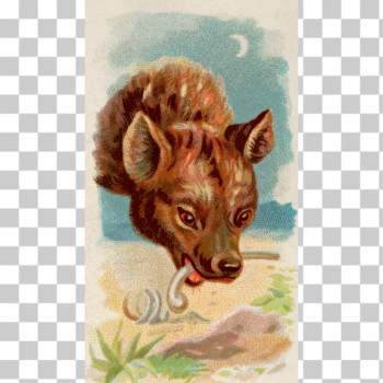 SVG Hyena eating SVG Hyena eating