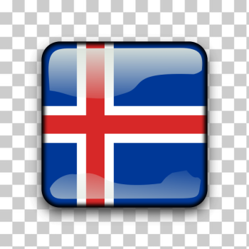 SVG Iceland flag button SVG Iceland flag button