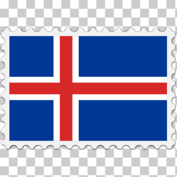 SVG Iceland flag stamp SVG Iceland flag stamp