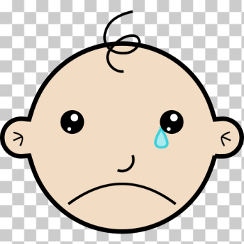 SVG Illustration of a crying baby SVG Illustration of a crying baby