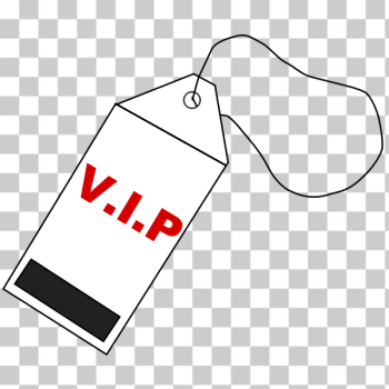 SVG Illustration of red and black VIP tag SVG Illustration of red and black VIP tag
