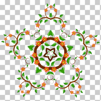 SVG Illustration of star-shaped floral element SVG Illustration of star-shaped floral element