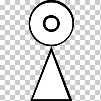 SVG Image of ancient Pluto symbol