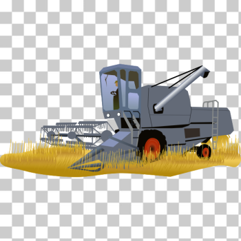 SVG Image of combine harvester in color SVG Image of combine harvester in color