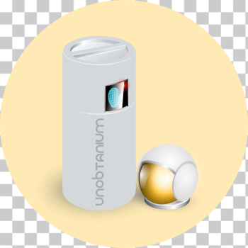 SVG Image of futuristic metal barrel SVG Image of futuristic metal barrel