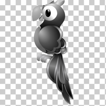 SVG Image of grey parrot SVG Image of grey parrot