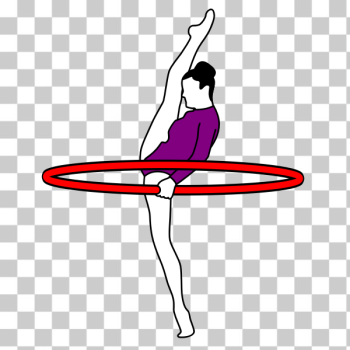 SVG Image of gymnastics archery performer SVG Image of gymnastics archery performer