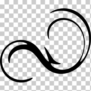 SVG Image of thin abstract swirl SVG Image of thin abstract swirl