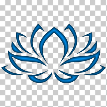 SVG Indigo Lotus Flower