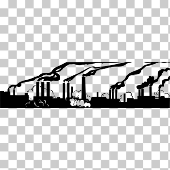 SVG Industry air pollution vector illustration SVG Industry air pollution vector illustration